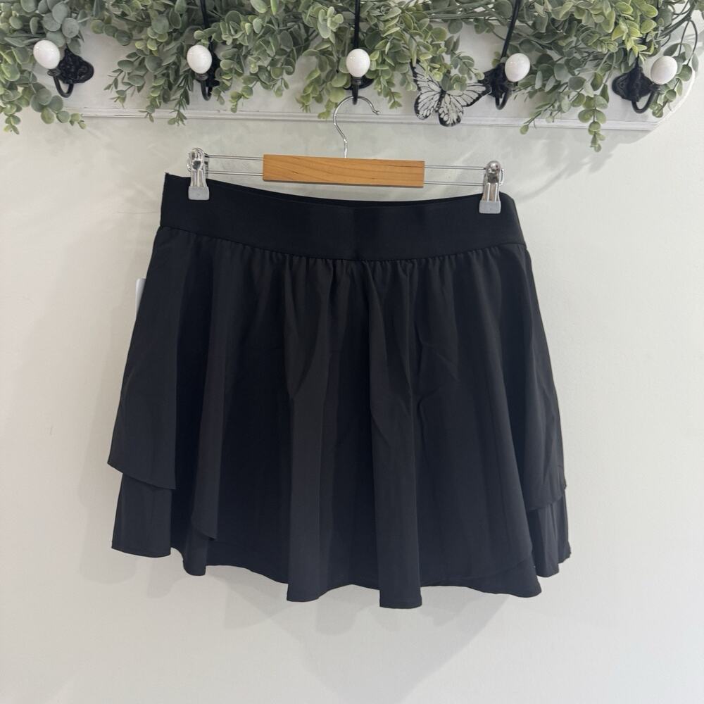 New Yogalicious Black Athletic Skort 1X Tennis Golf Pickleball SH - Picture 3 of 4